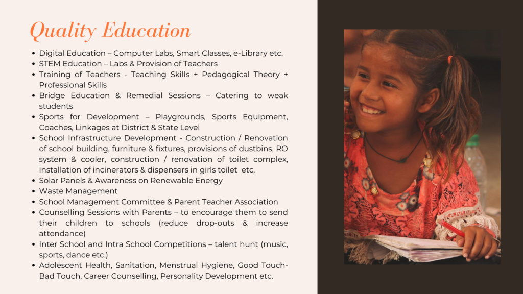 Quality Education Responsenet CSR Implementation India-07